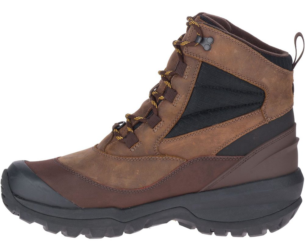 Kozaki Merrell Męskie Brązowe - Thermo Slush Mid Waterproof - 519048-EYK